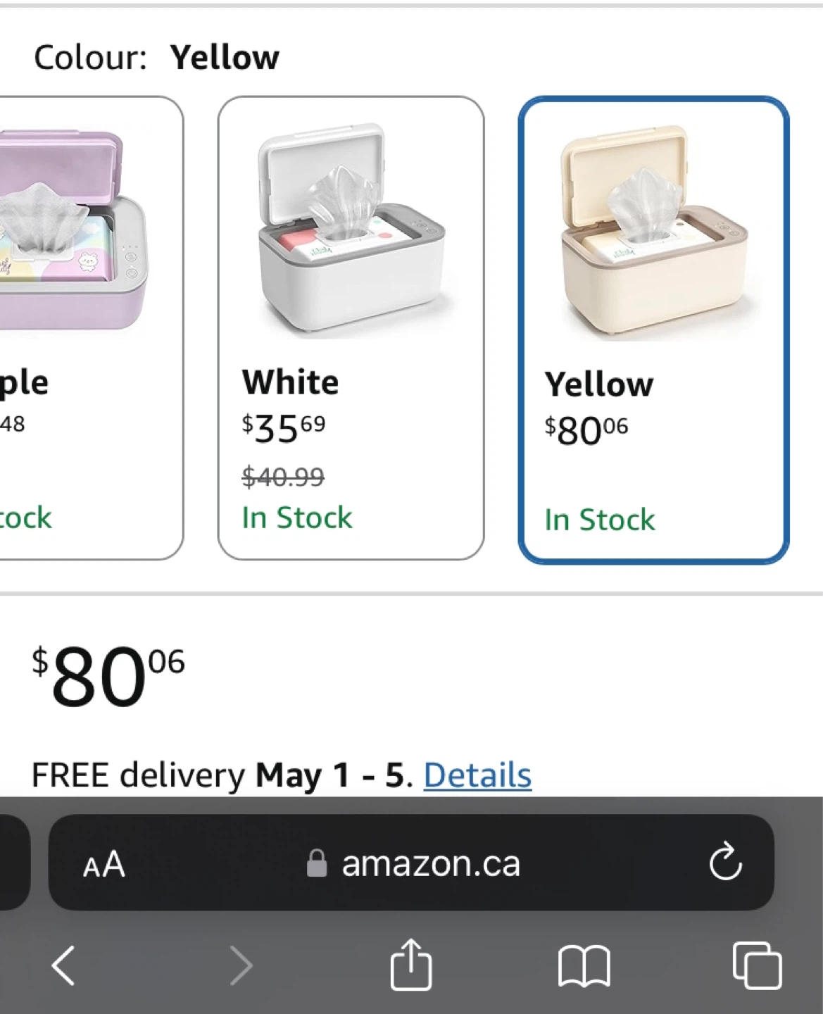 🌱Chef Handy Wet Wipes Warmer - Yellow - photo 2