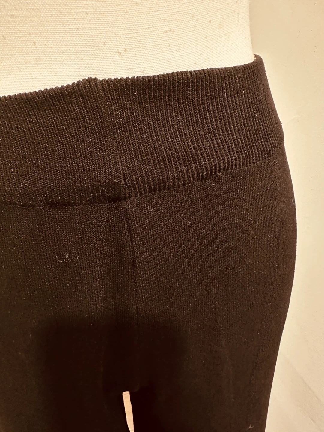 Black Knit Wide Leg Pants - photo 2