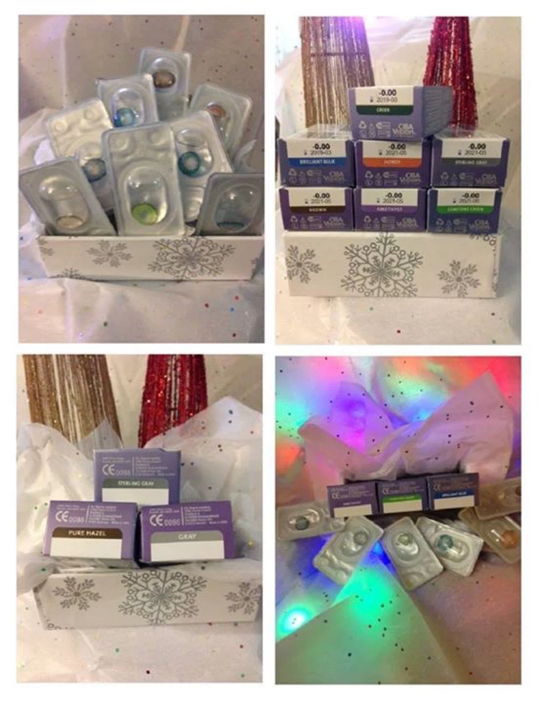Assorted Coloured Contact Lenses - Various Brands