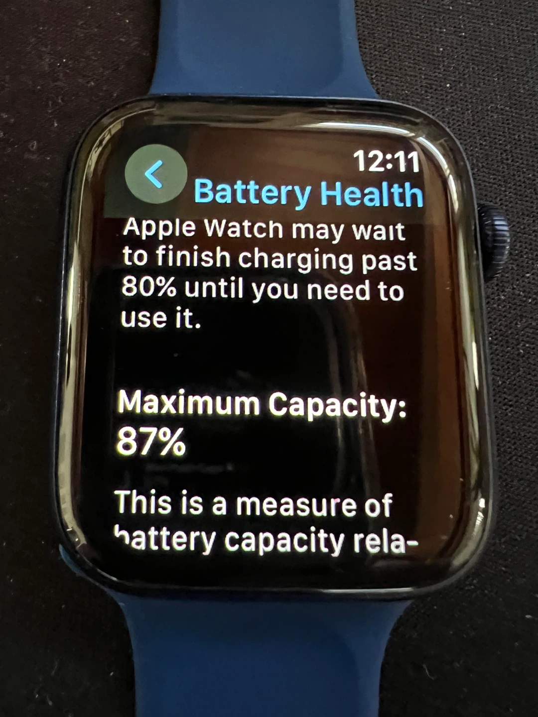 Apple Watch Series 6 (GPS, 44mm) Blue Aluminum - photo 3