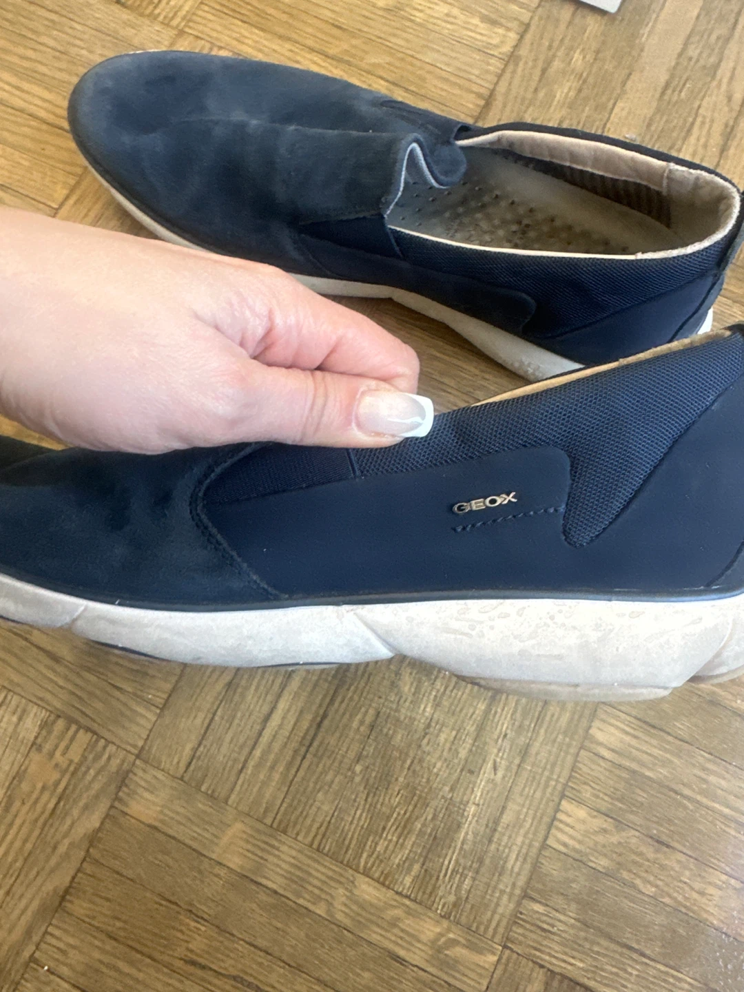 Geox Respira Navy Slip-On Shoes - Men's Size 11 (EUR 44) - photo 2