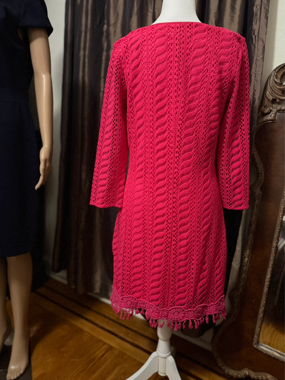 🌱Lilly Pulitzer Pink Crochet Tunic Dress - photo 3