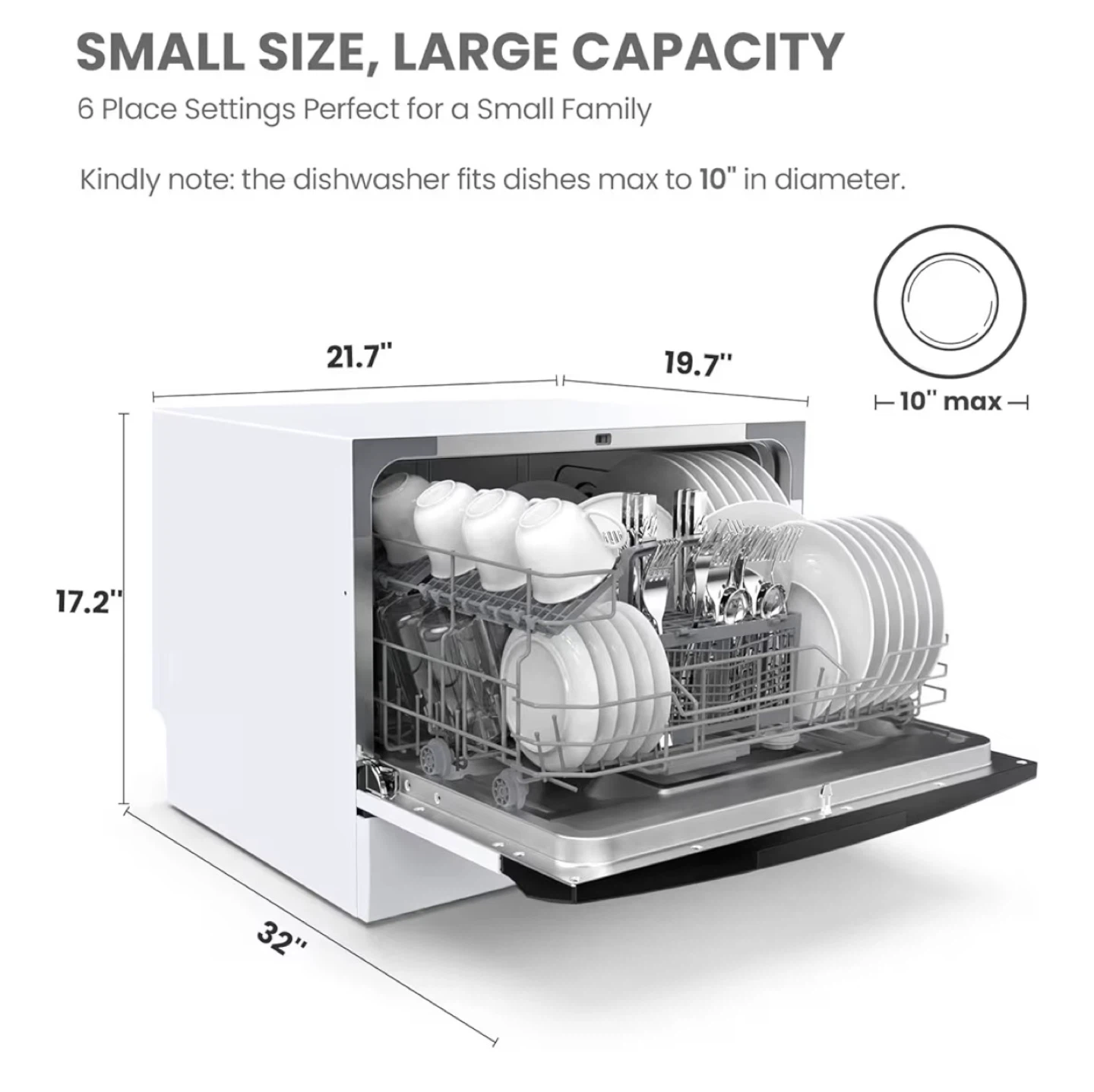 Comfee Countertop Dishwasher - photo 3