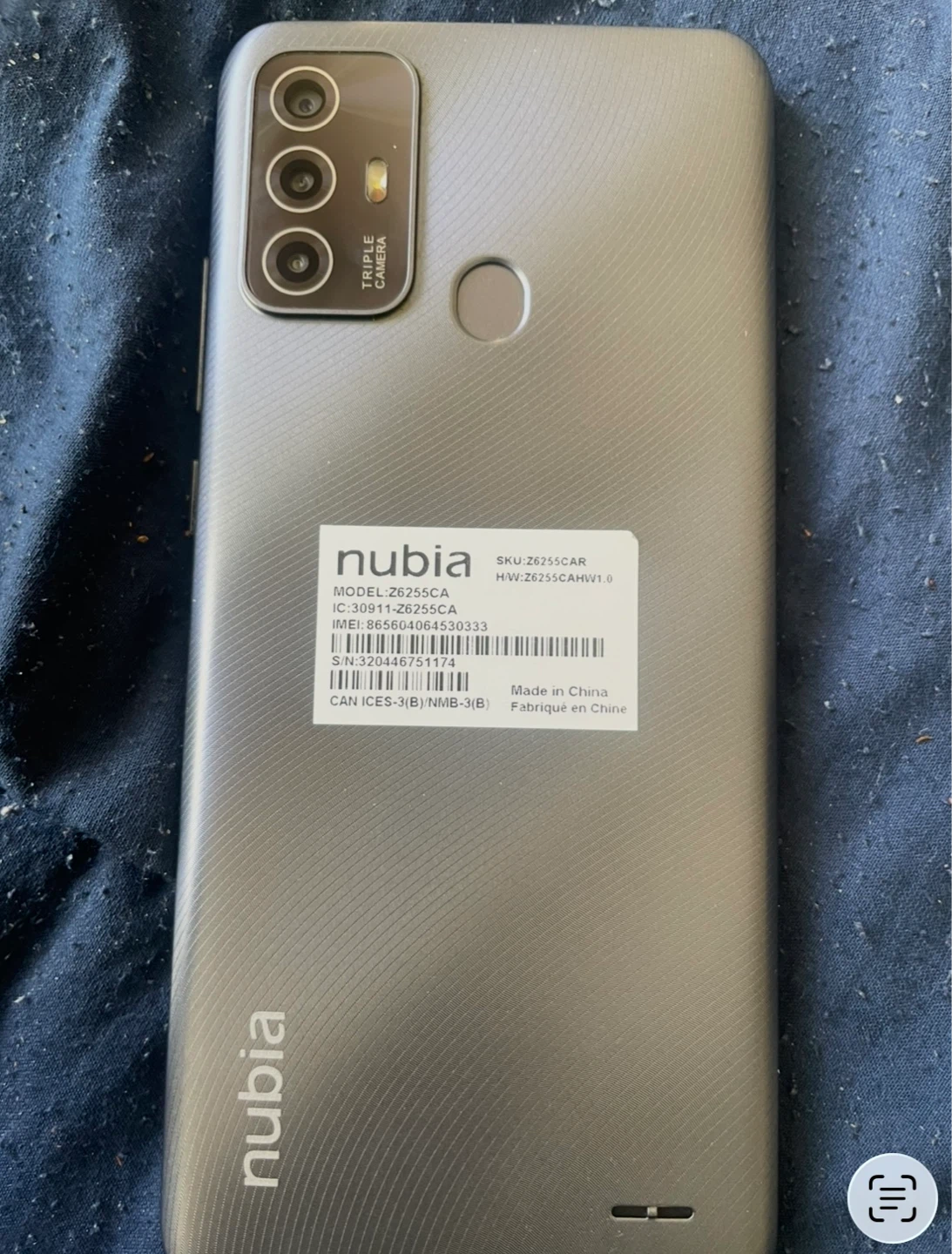 Nubia Z6255CA Smartphone