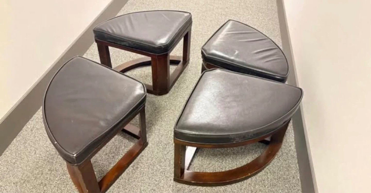 Set of 4 Modular Ottomans - photo 2