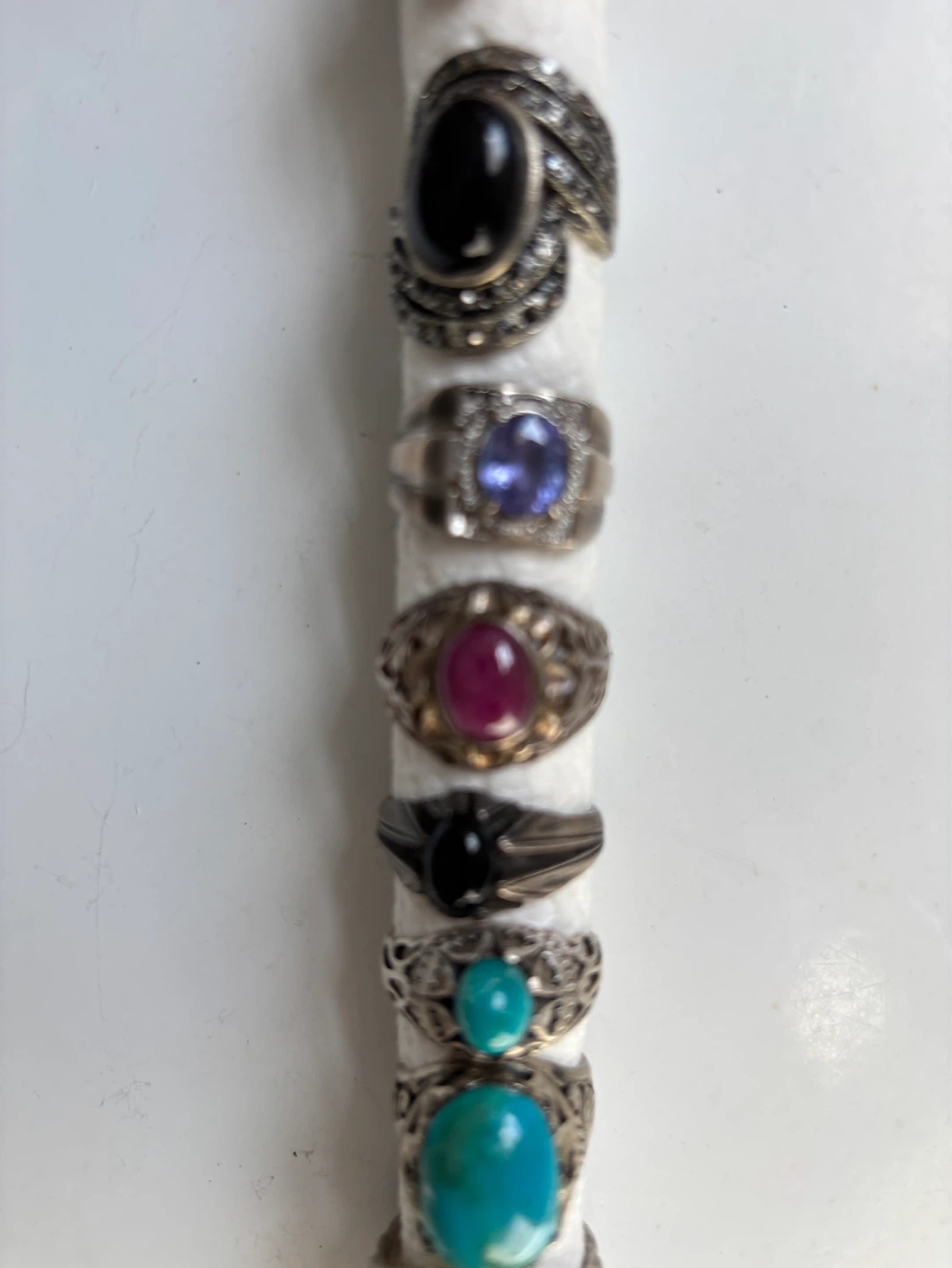 Lot of 12 Assorted Gemstone Rings - photo 2