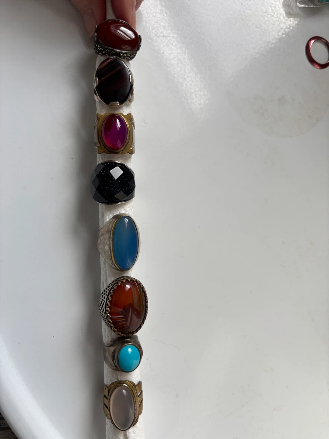 Lot of 12 Assorted Gemstone Rings - photo 3