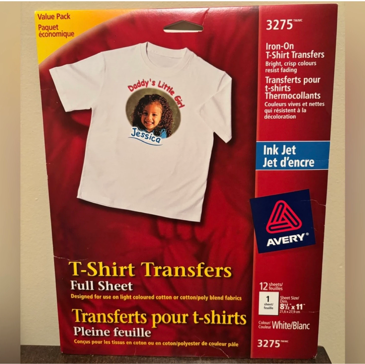 🌱Avery Iron-On T-Shirt Transfers 11 sheets (1 taken out)