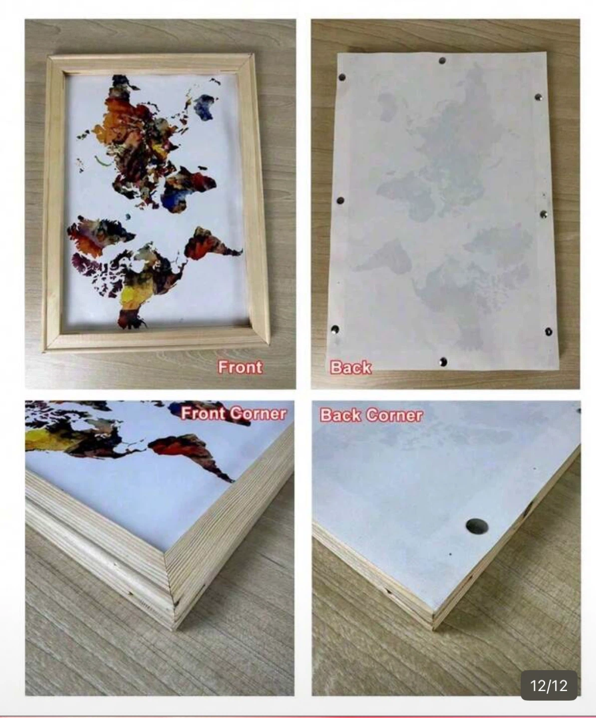 3 wooden frames with Wall Art Prints - photo 3