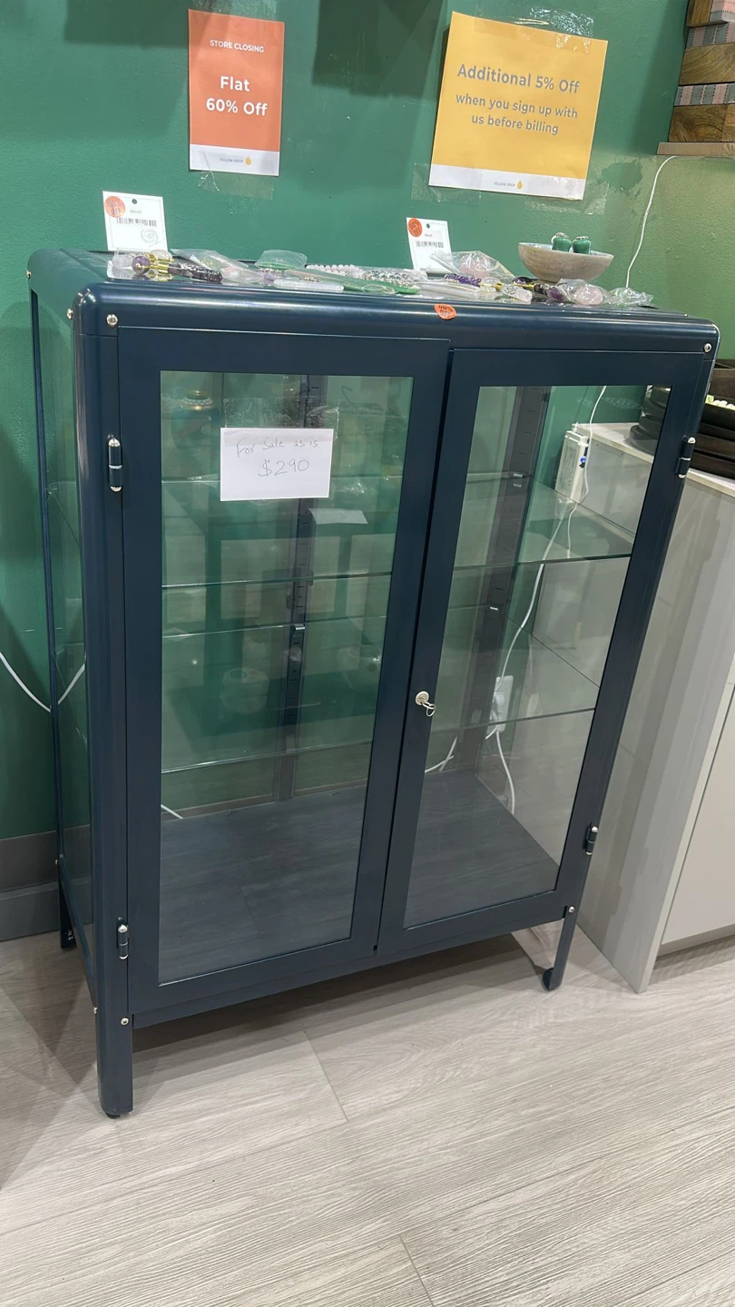Ikea FABRIKOR Glass Cabinet - Navy Blue - photo 2