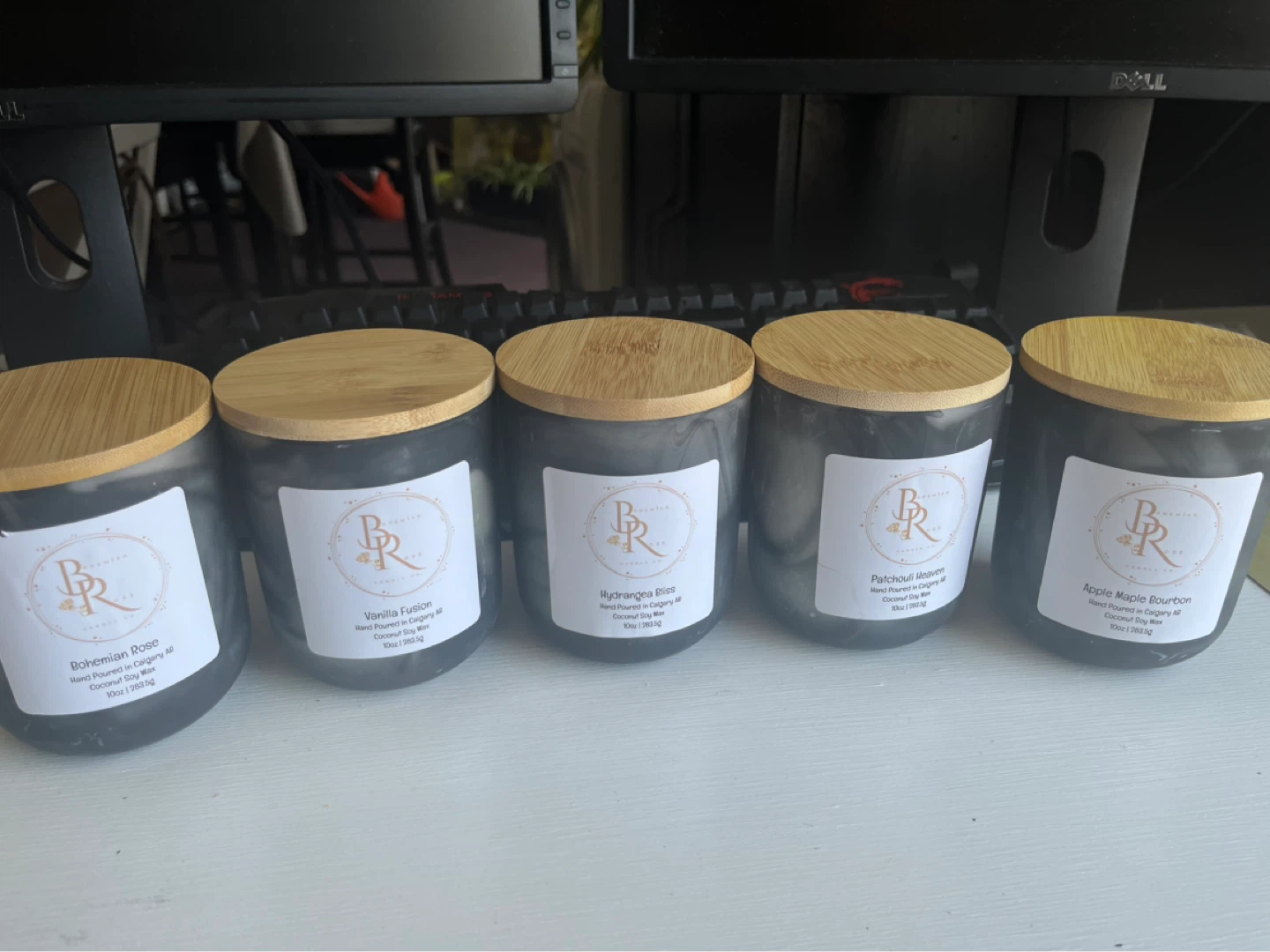 Bohemian Rose Candle Co. Hand Poured Coconut Soy Wax Candle