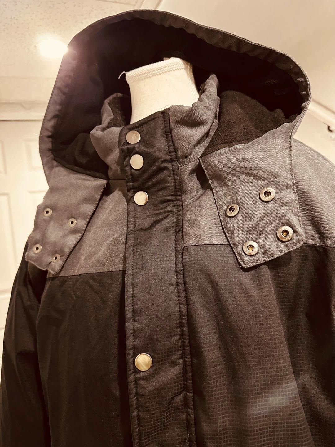Men's Winter Parka Jacket - Black/Grey - photo 2