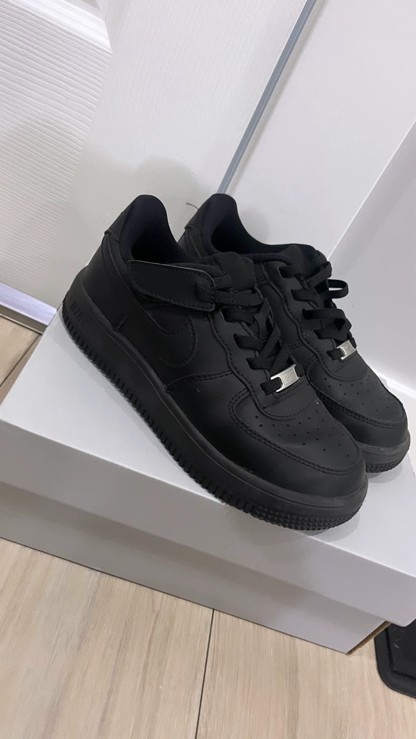 Nike Air Force 1 Low EasyOn PS Black 13c