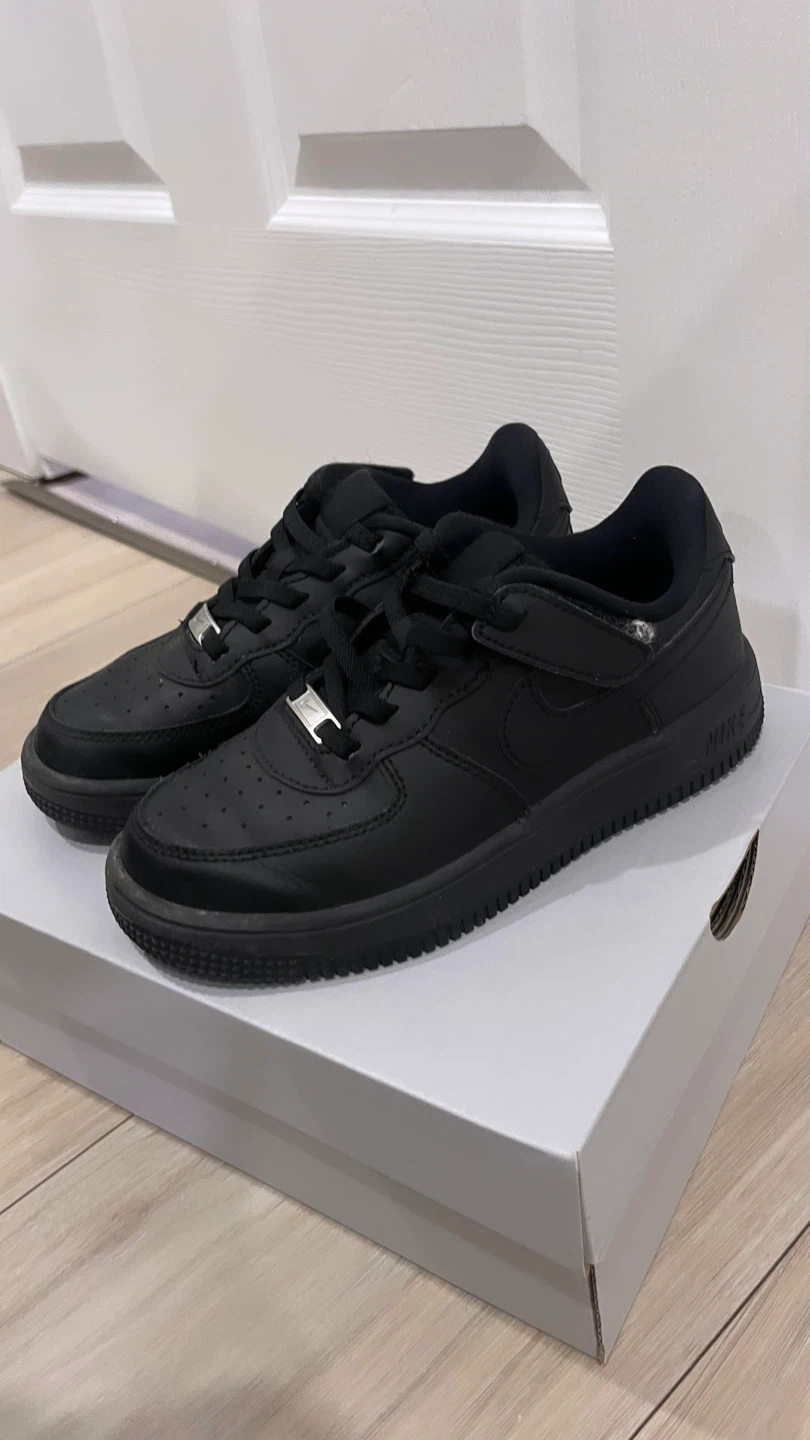 Nike Air Force 1 Low EasyOn PS Black 13c - photo 2