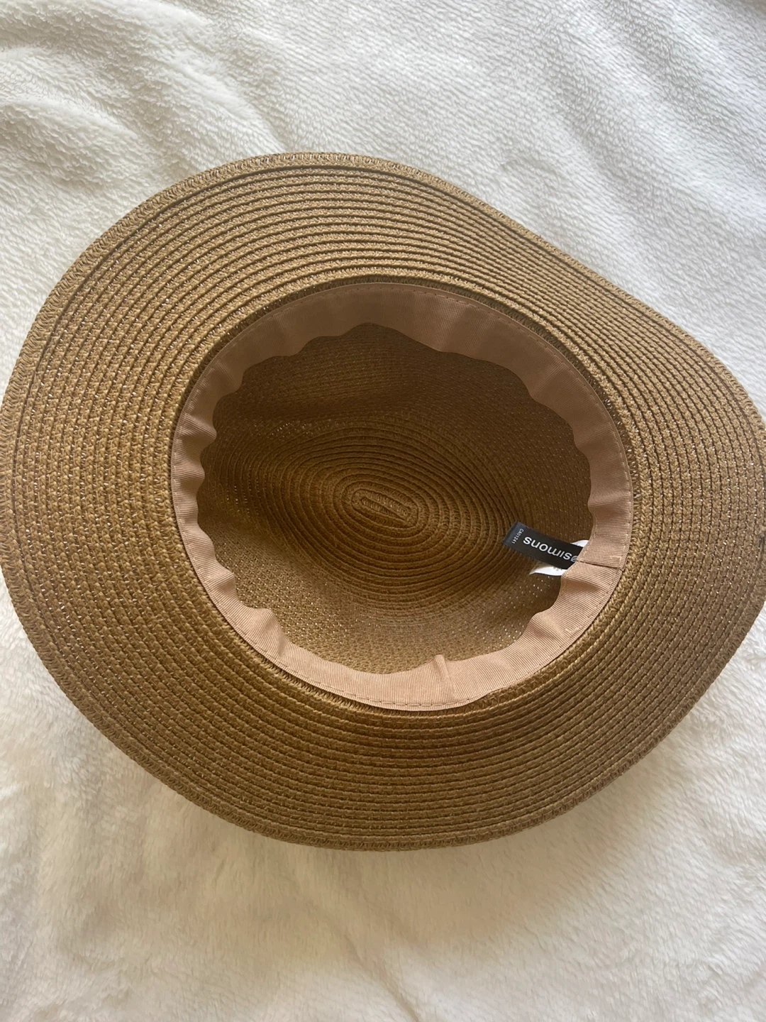 Brown Straw Fedora Hat - photo 2
