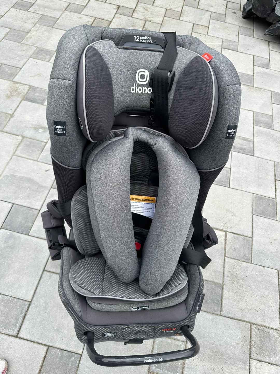 Diono Radian 3QXT Latch Car Seat - Grey