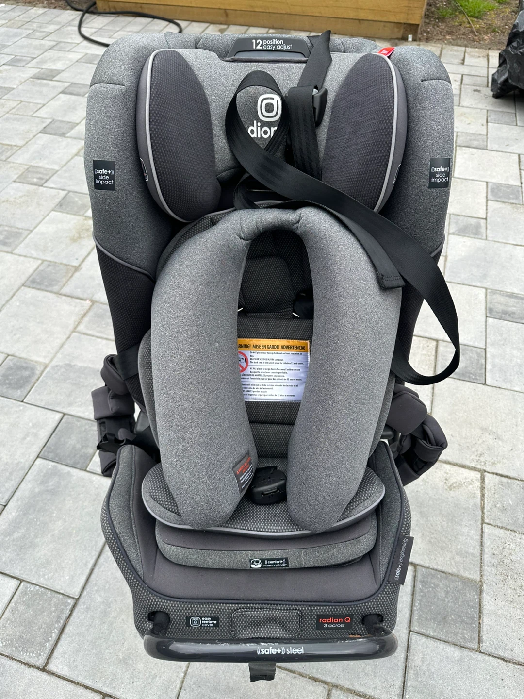 Diono Radian 3QXT Latch Car Seat - Grey - photo 5