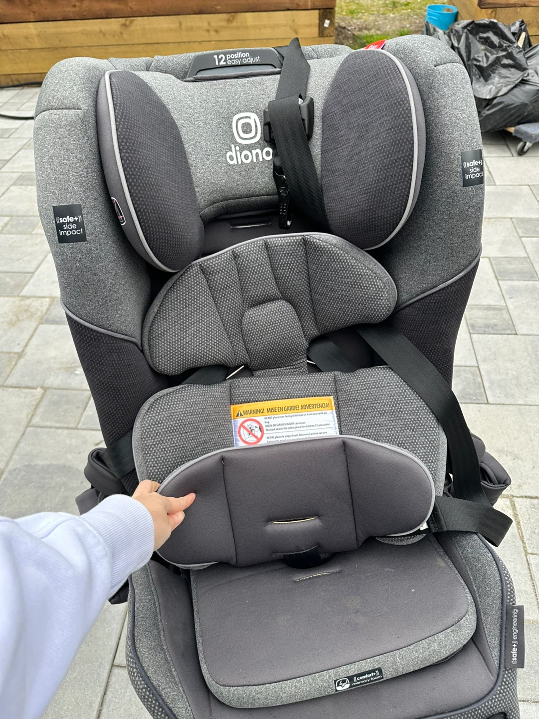 Diono Radian 3QXT Latch Car Seat - Grey - photo 2
