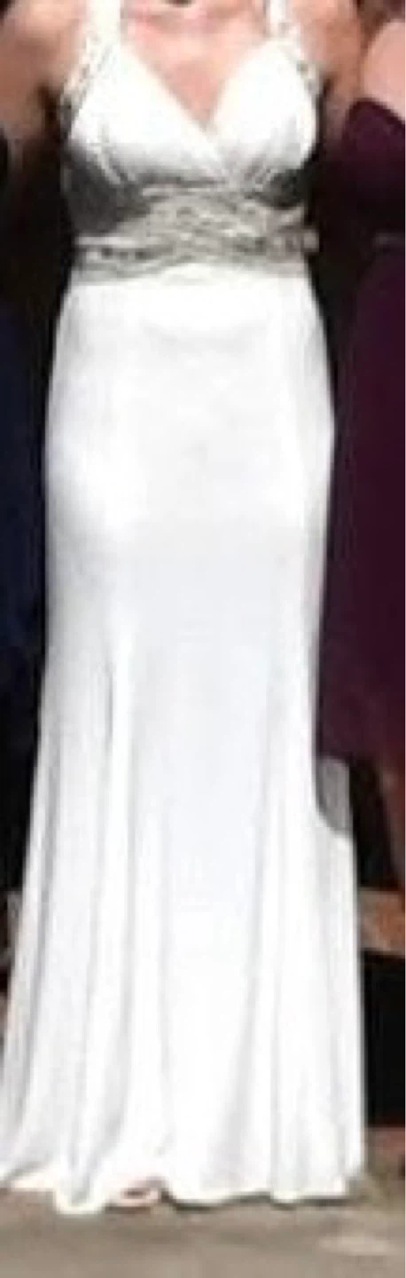 White prom dress