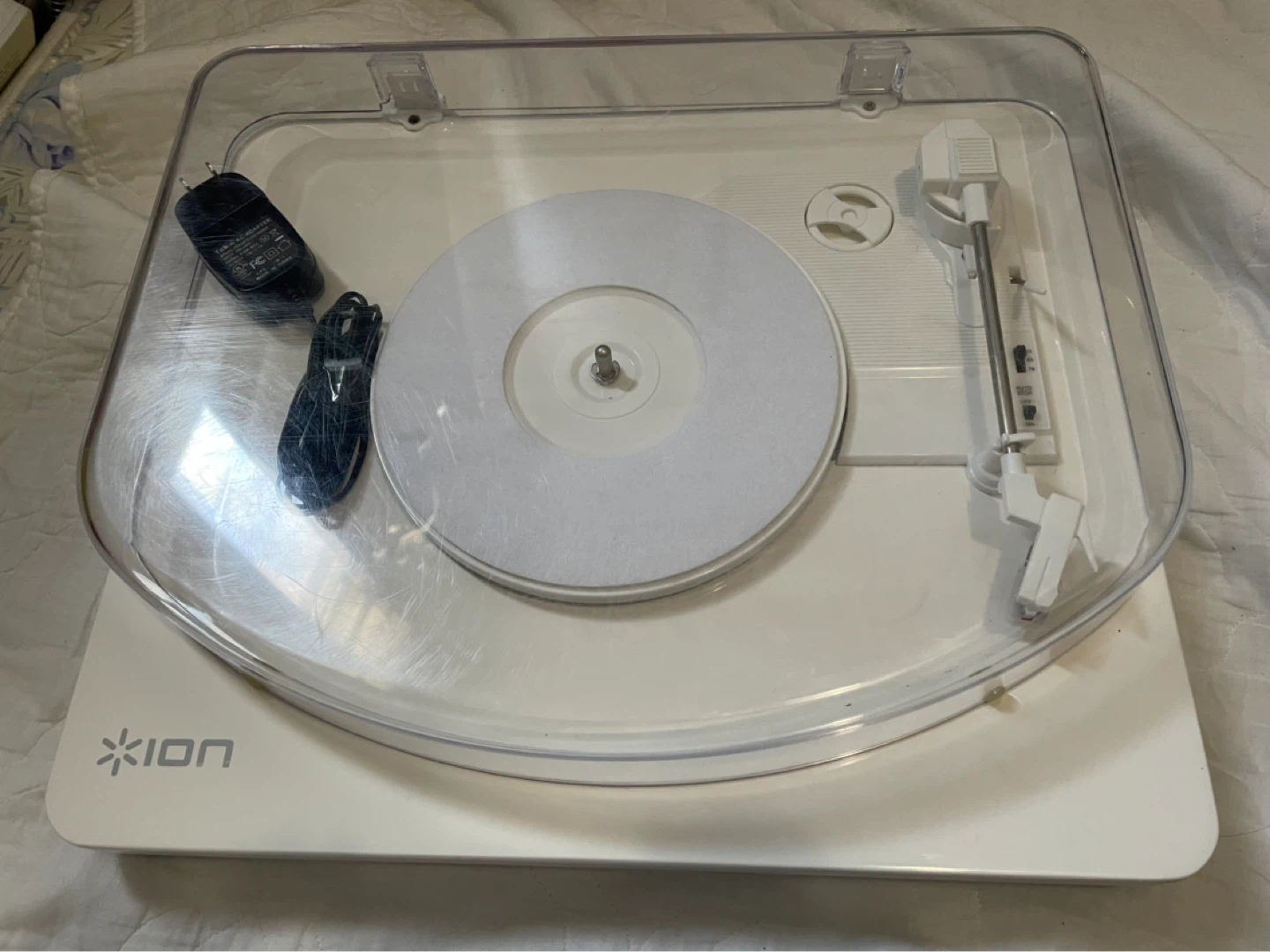 ION Audio Vinyl Record Player Turntable with Power Adapter