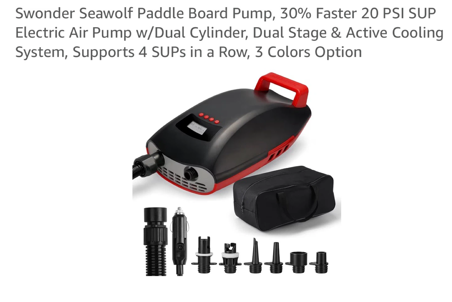 Paddle Board Pump - 20 PSI Electric Air Pump PP2