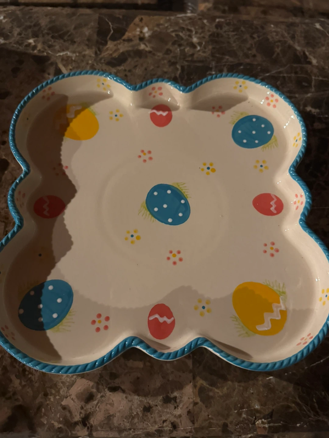 Temptations Old World Easter Egg Chip & Dip Platter