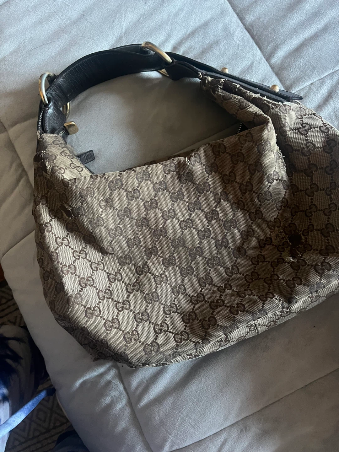 Gucci Monogram Hobo Bag