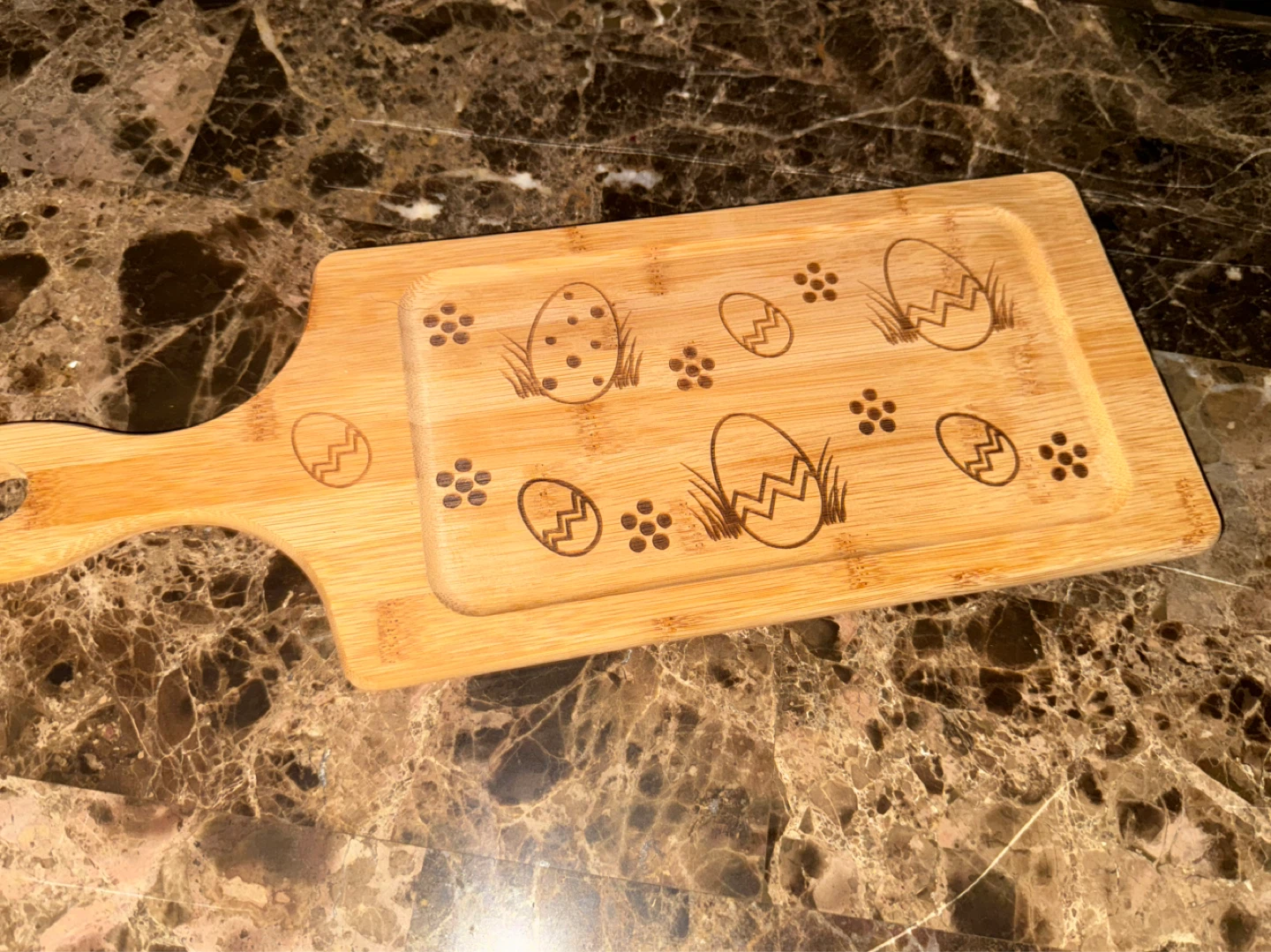 Temptations Hand-Painted Ceramic Baking Dish with Wooden Platter - photo 3