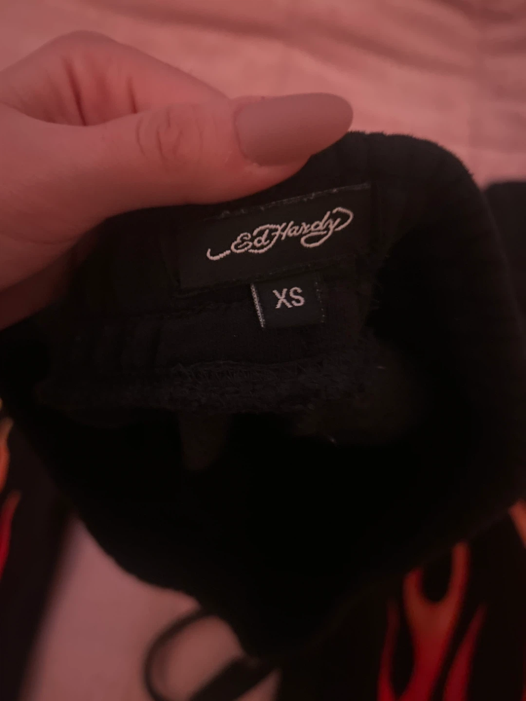 Ed Hardy Black Flame Track Pants XS - photo 3