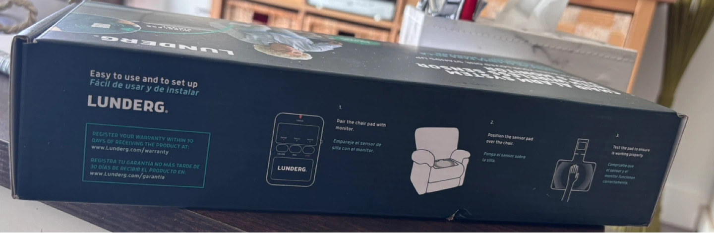 Lunderg Chair Alarm System with Wireless Sensor Pad & Monitor - photo 2