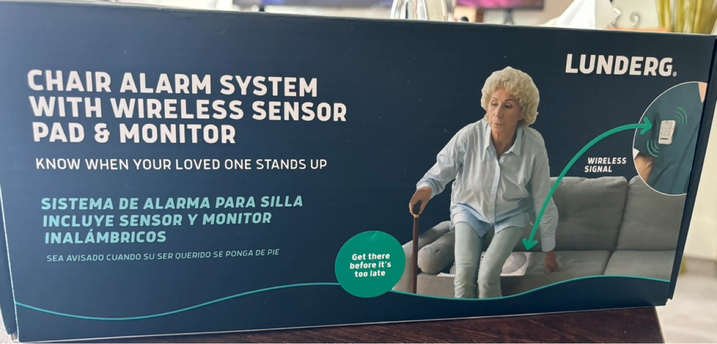 Lunderg Chair Alarm System with Wireless Sensor Pad & Monitor