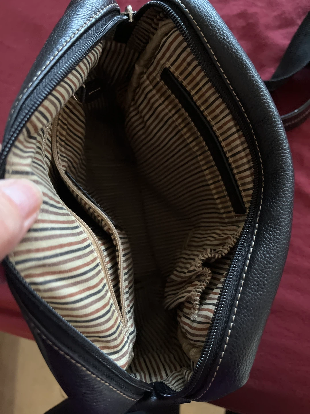 Black Leather Crossbody Bag - photo 4