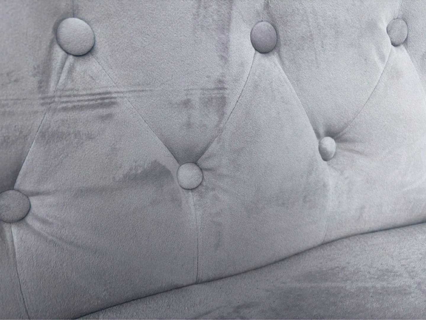 Gray Velvet Tufted Loveseat Sofa - photo 3