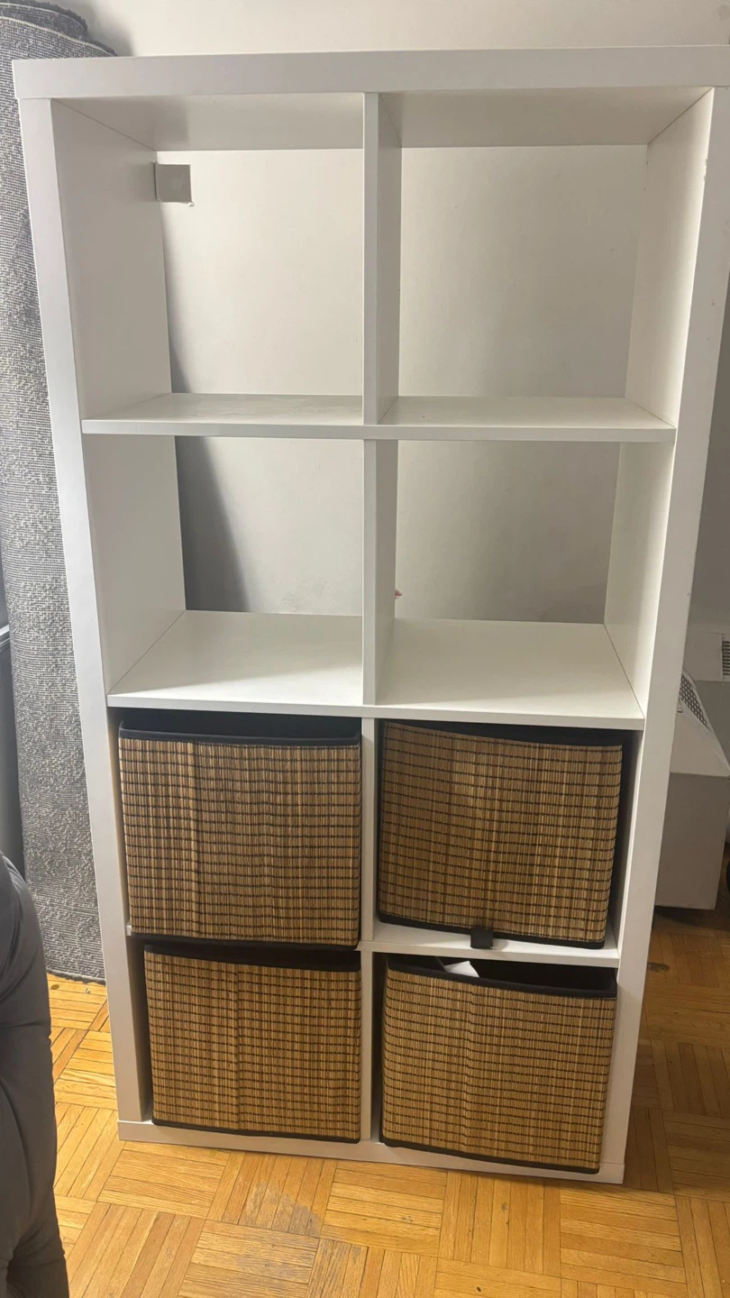 White 8-Cube Storage Unit (Baskets NOT INCLUDED)