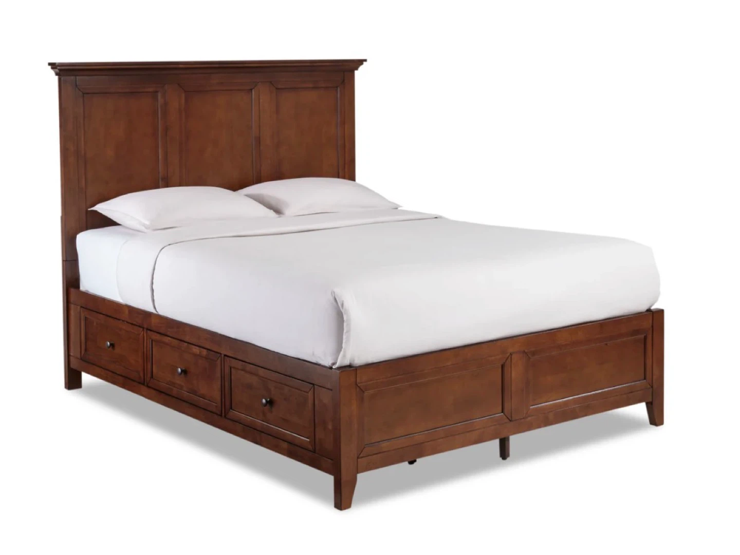 Wooden Storage Bed Frame with Headboard