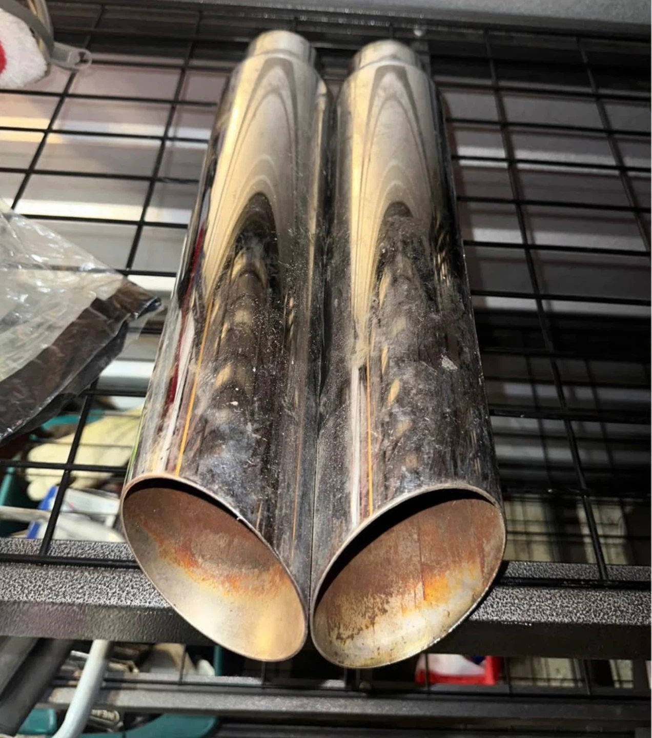 Set of 2 Chrome Exhaust Tips