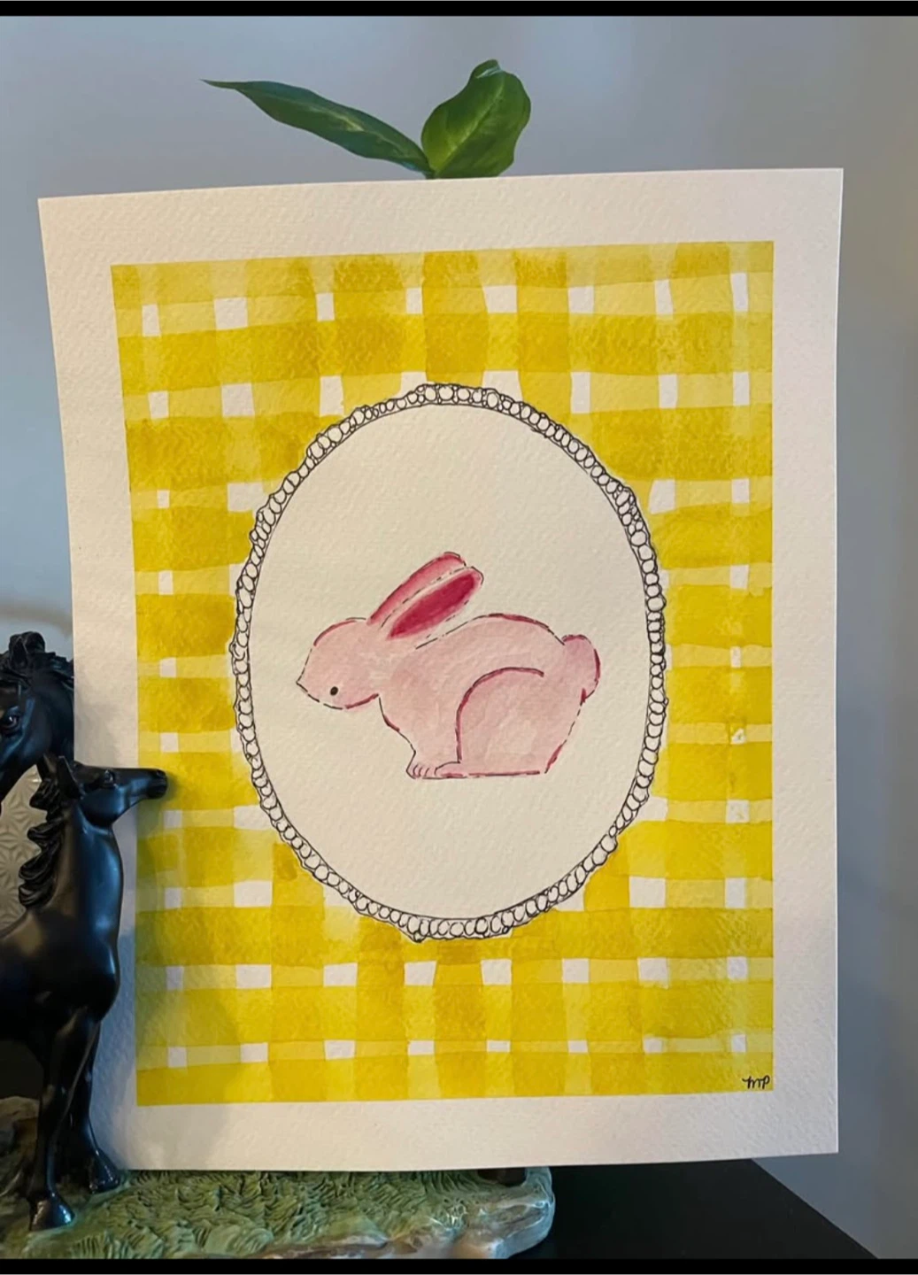 Watercolor Bunny Paintings - photo 2