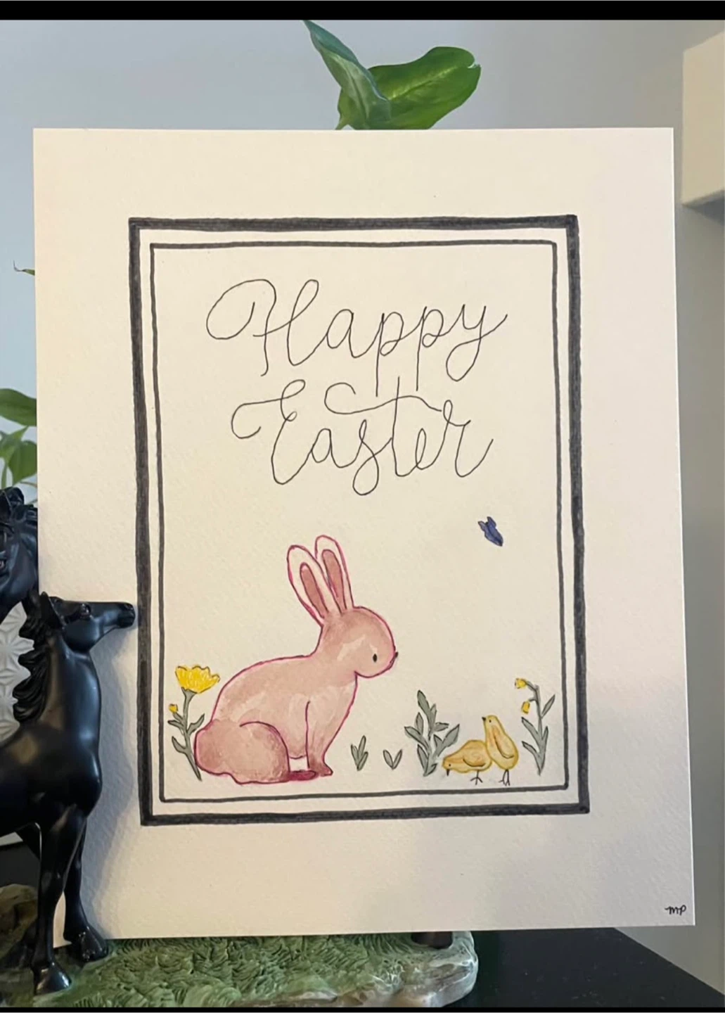 Watercolor Bunny Paintings - photo 3