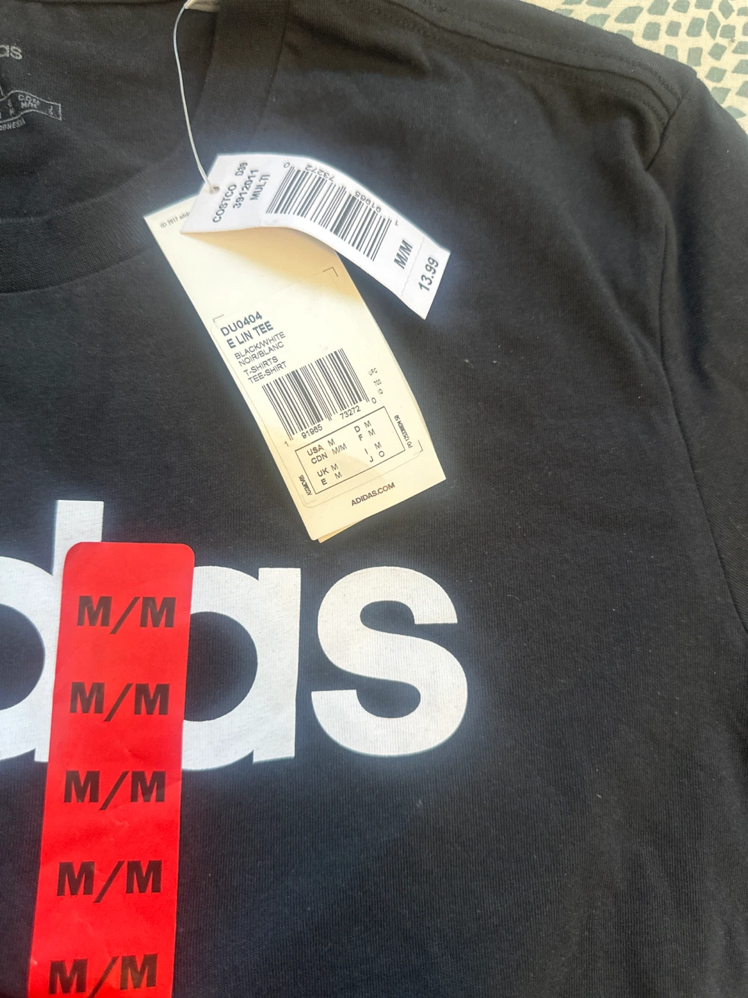 Adidas E Lin Tee Black Medium - photo 3