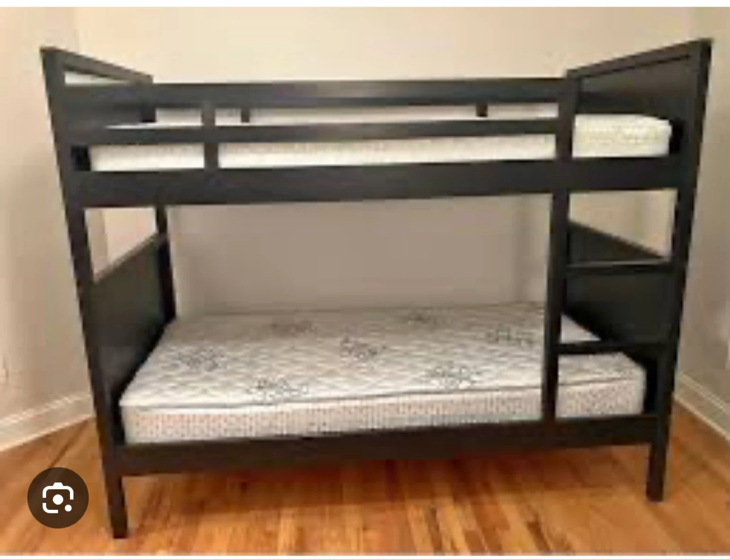 Black Twin over Twin Bunk Bed - photo 2