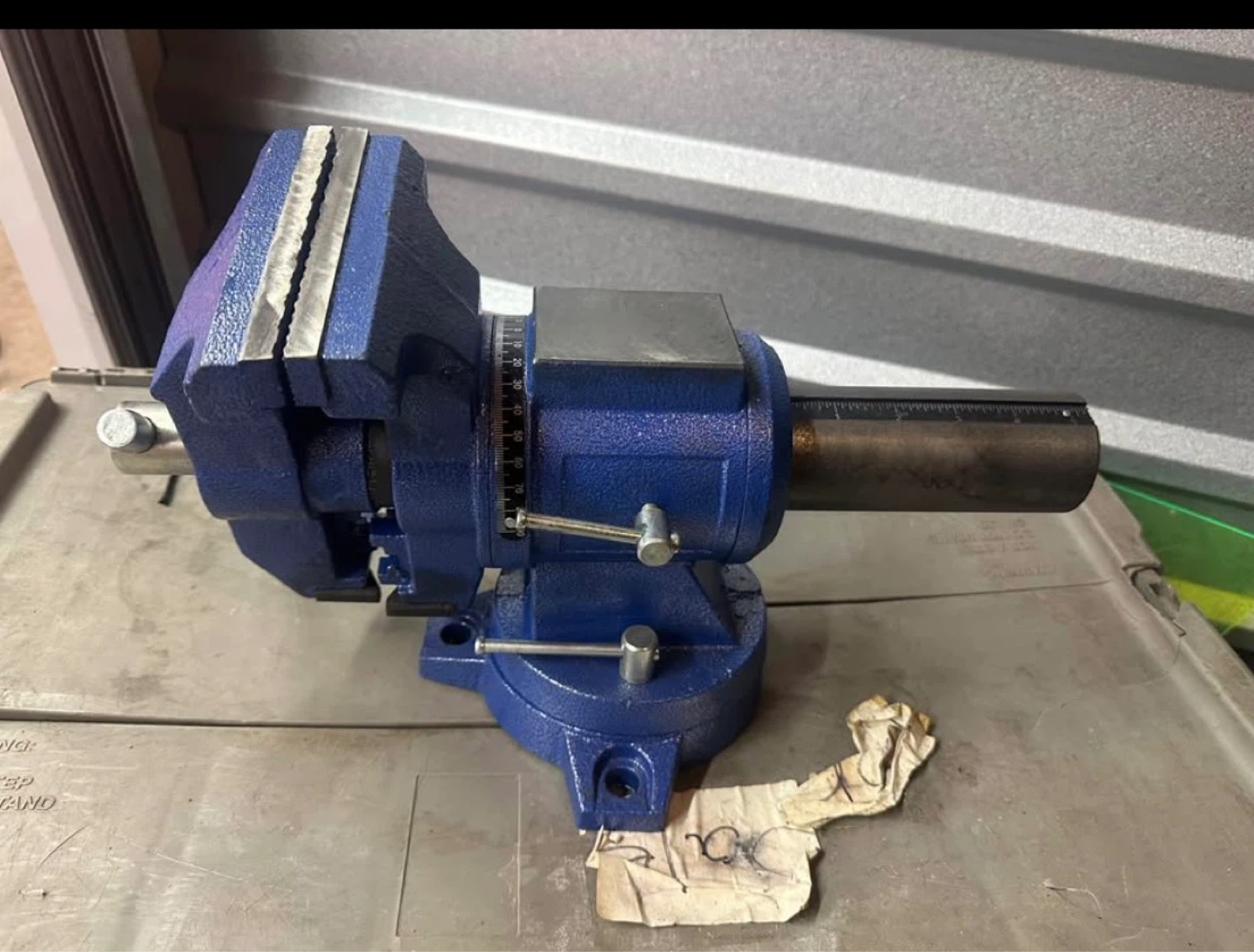 Blue Bench Vise