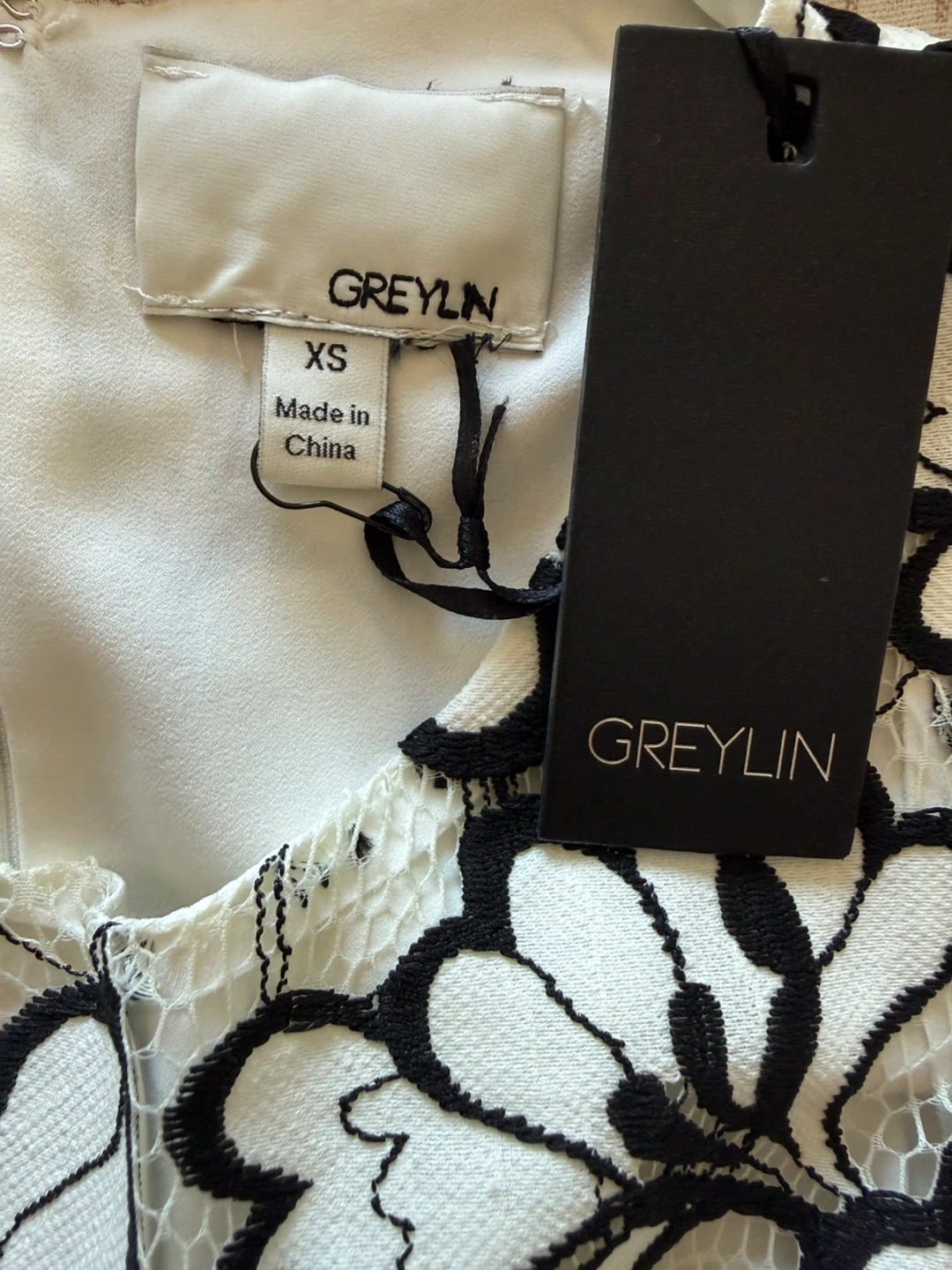 Greylin Floral Lace Sleeveless Dress - Size XS - photo 3