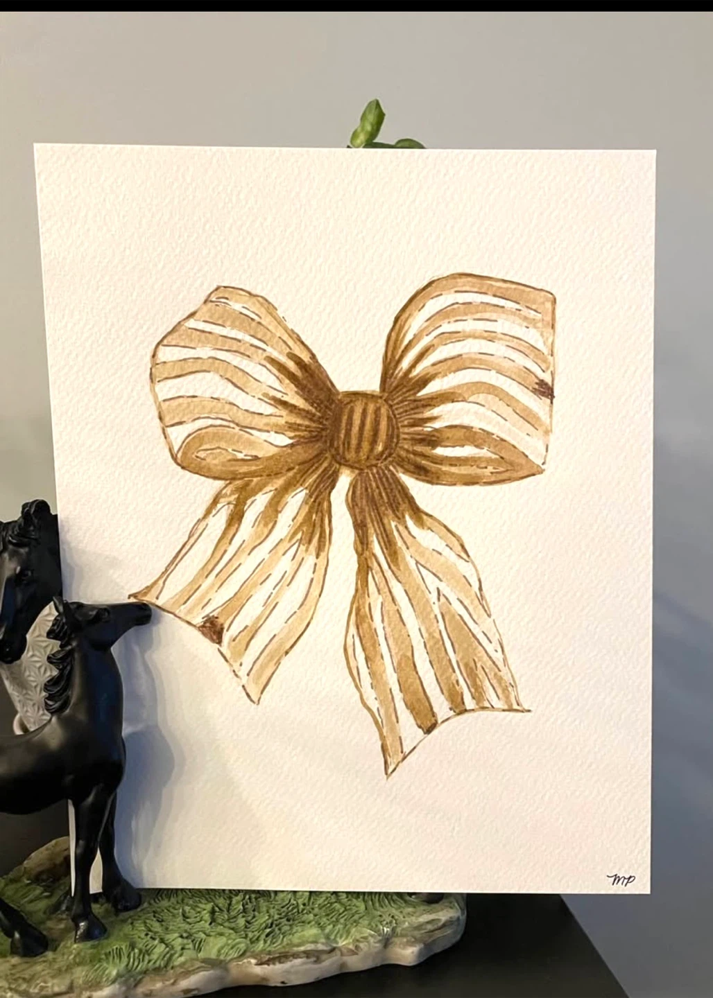 Watercolor Bow Paintings - photo 2