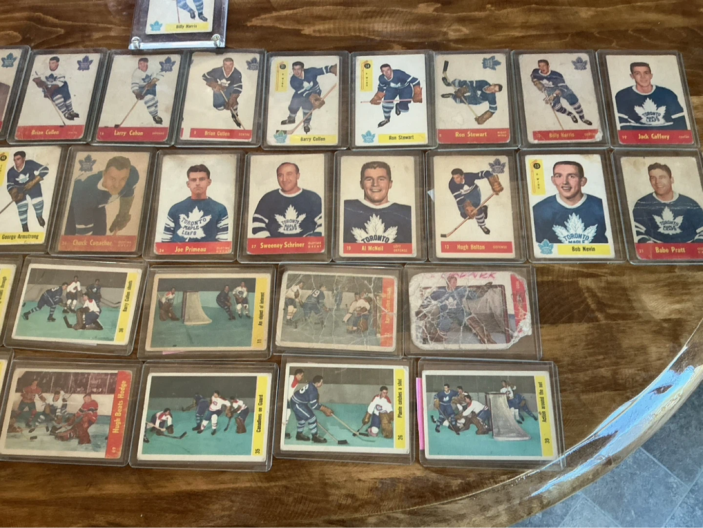 Lots o’ 1955-56-57-58 PARKHURST TORONTO MAPLE LEAFS  Cards ! - photo 3