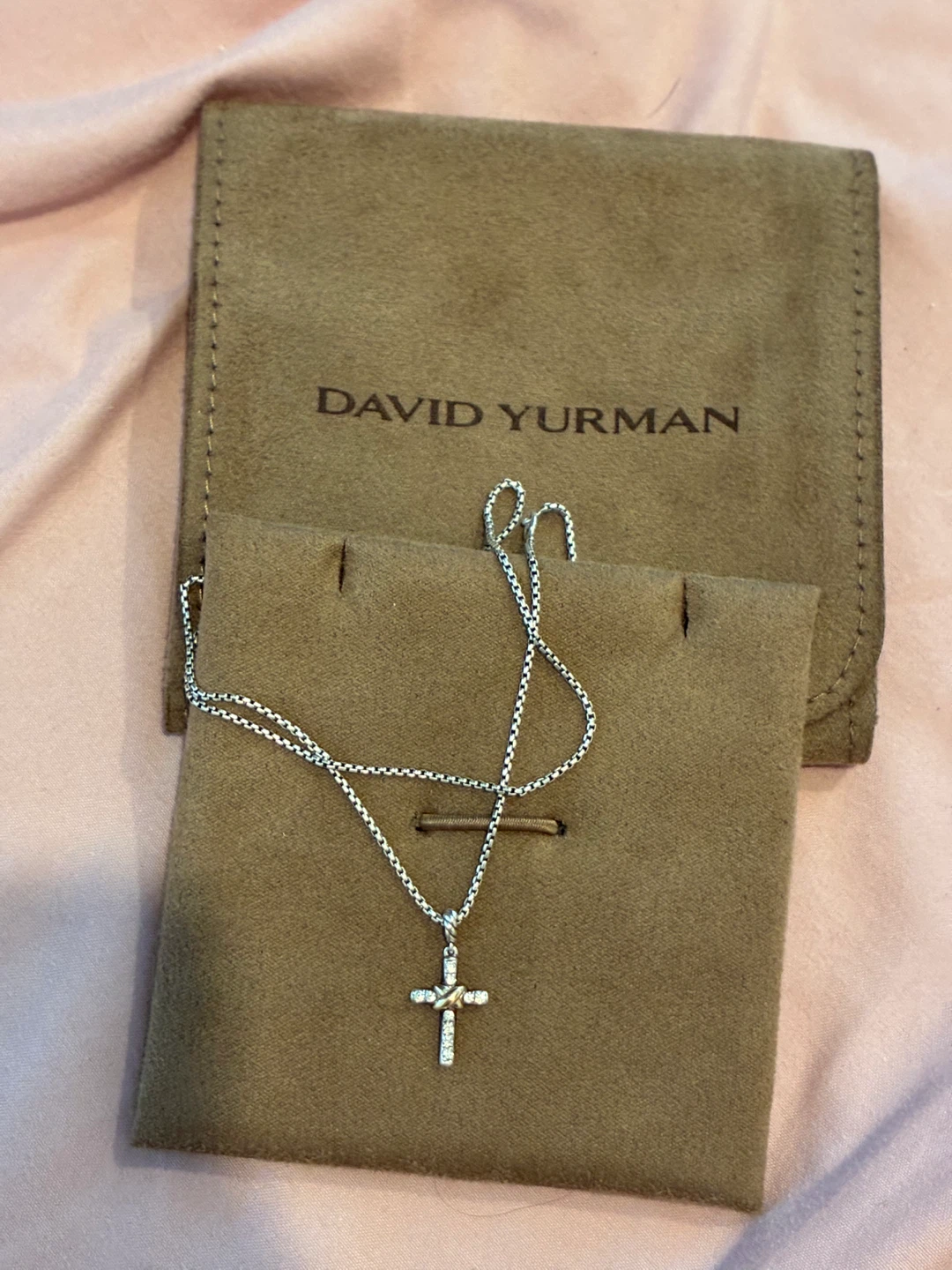 David Yurman Cross Necklace Diamond - photo 2