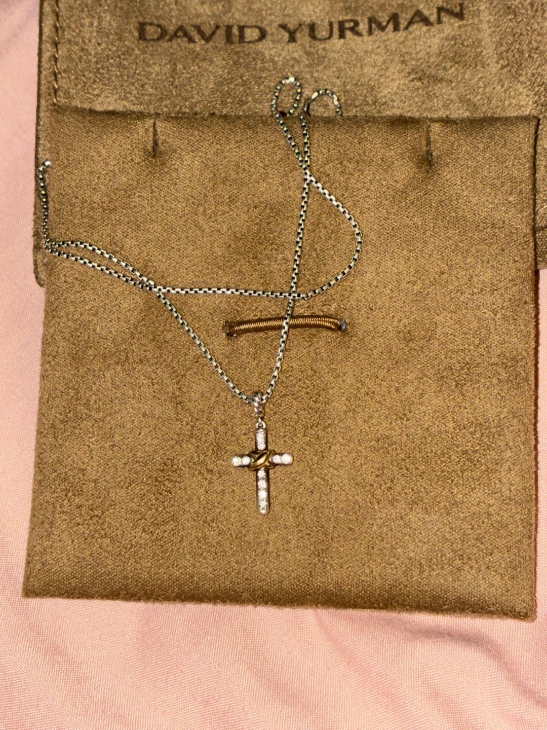 David Yurman Cross Necklace Diamond