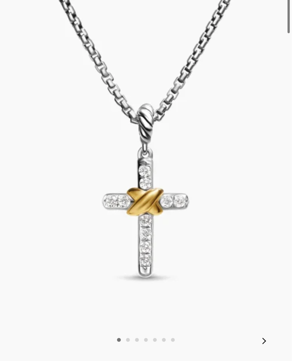 David Yurman Cross Necklace Diamond - photo 3