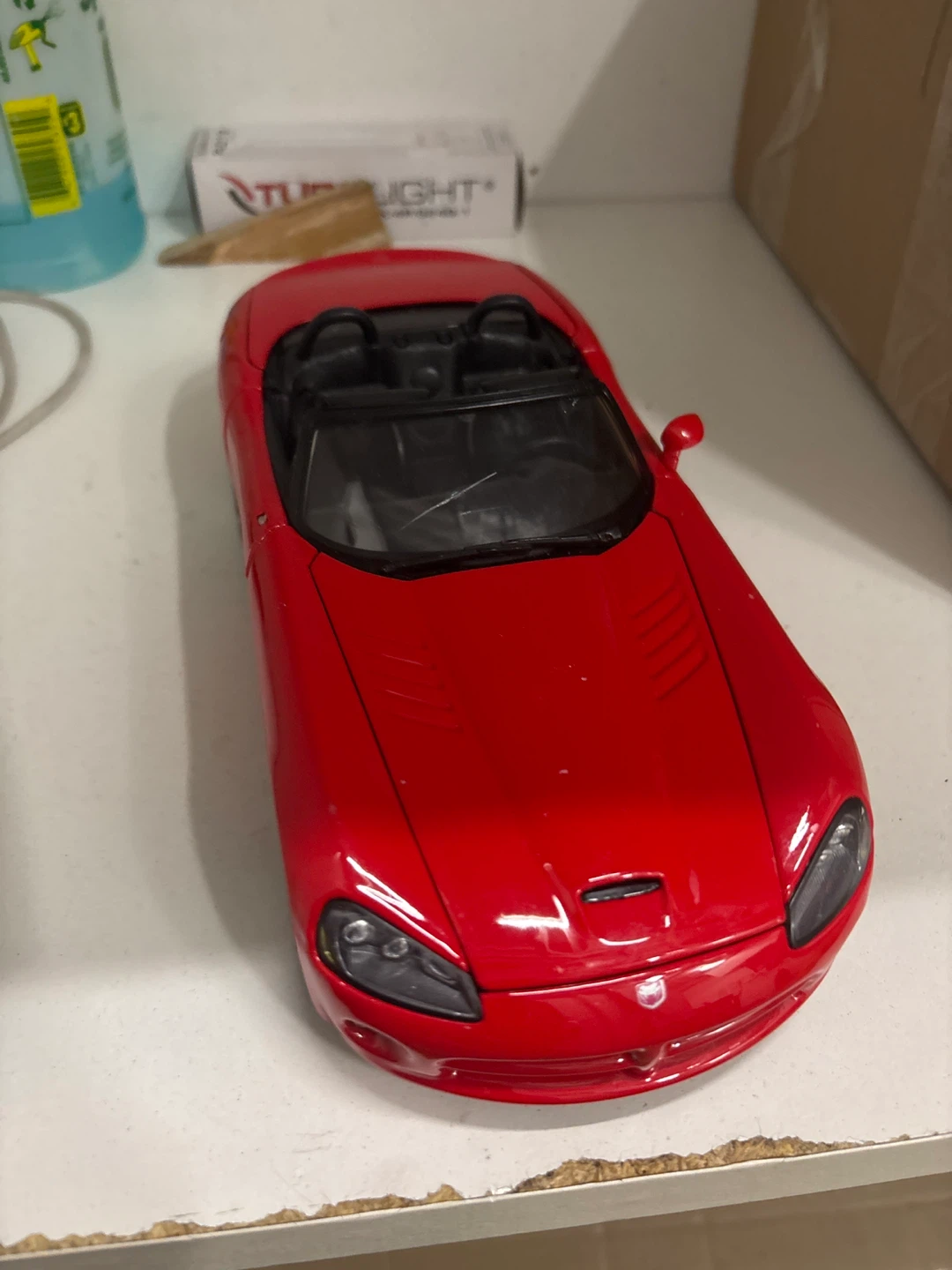 Red Dodge Viper Convertible Toy Car x2