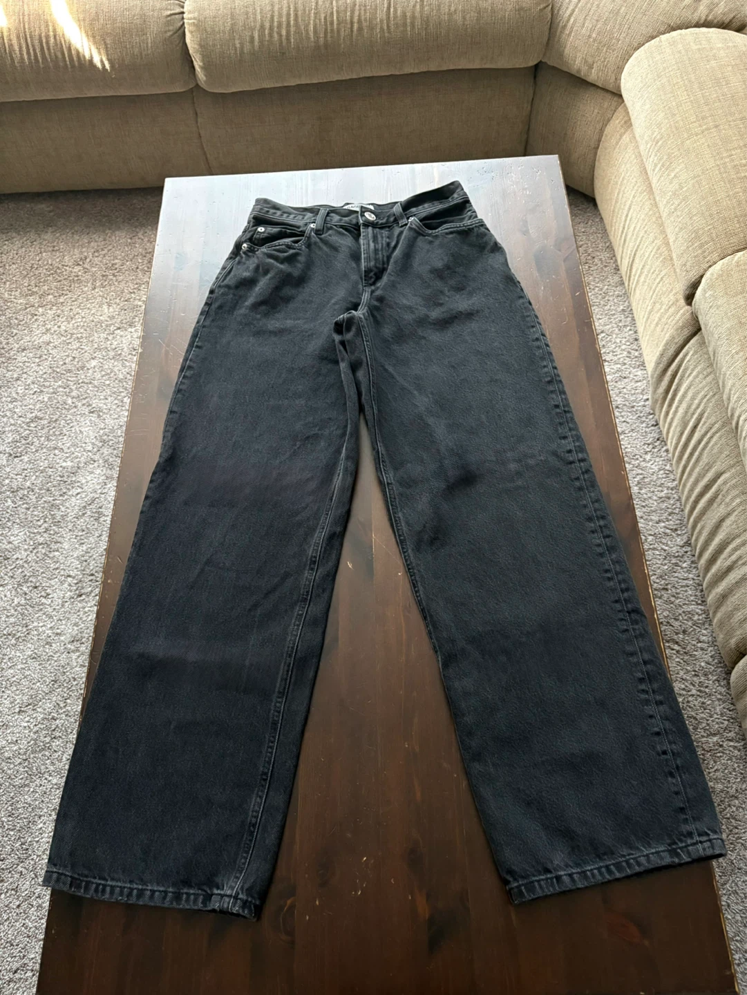 Garage Denim Low-Rise Baggy Jeans