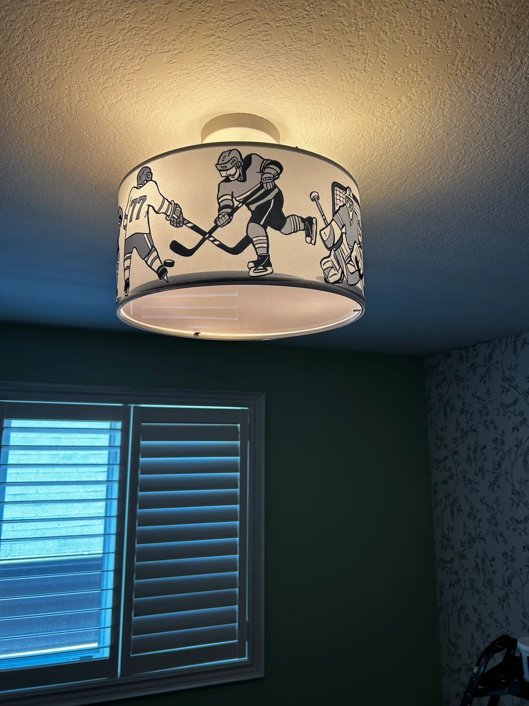 Kids Hockey Themed Ceiling Light Fixture - photo 4